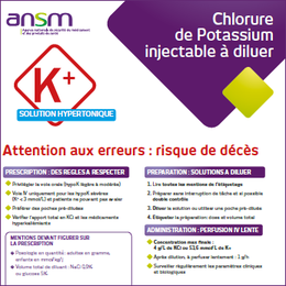 Chlorure de potassium injectable