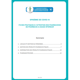 Covid-19 : Des fiches pratiques pour les pharmaciens hospitaliers 