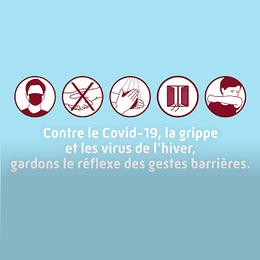 Covid-19 et infections de l’hiver : maintenir les gestes barrières