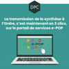 Pictogramme sur la transmission de la synthèse du document de traçabilité DPC via e-POP