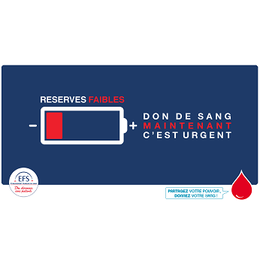 L'EFS lance un appel urgent au don de sang