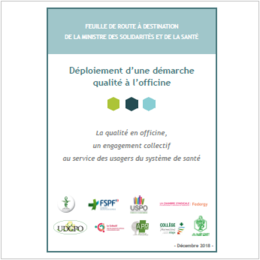 La démarche qualité en officine : la profession a remis une feuille de route à la ministre de la santé