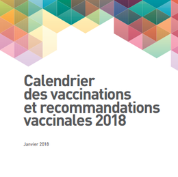 Les nouveautés du calendrier vaccinal 2018