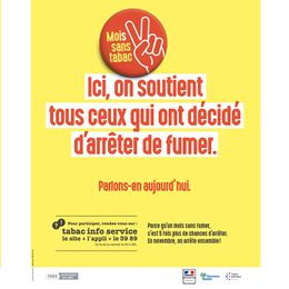 Tous mobilisés pour la campagne « #MoisSansTabac » !