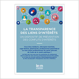 Brochure « Transparence des liens d’intérêts » du LEEM